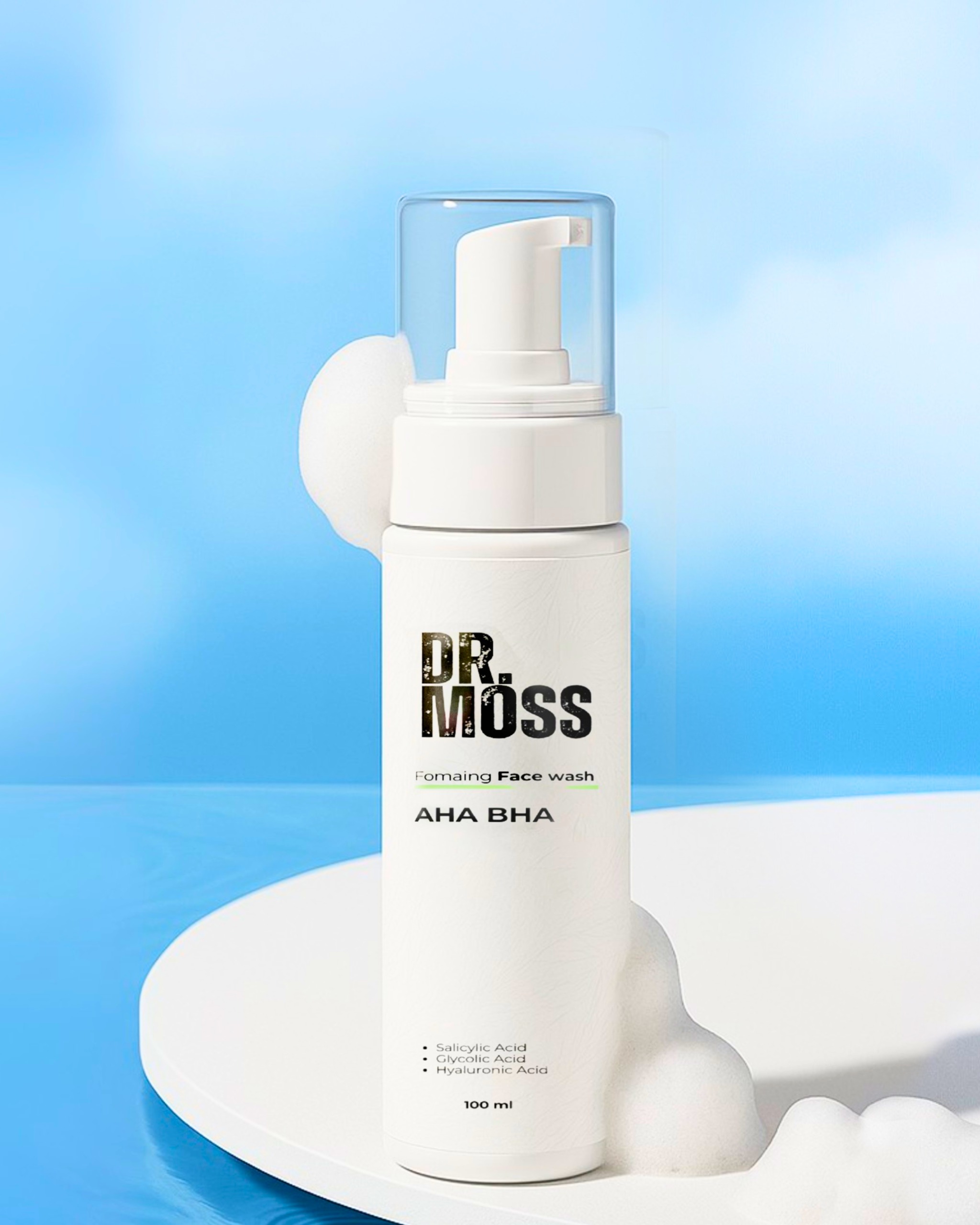 Dr Moss Foaming Face Wash gentle daily cleanser